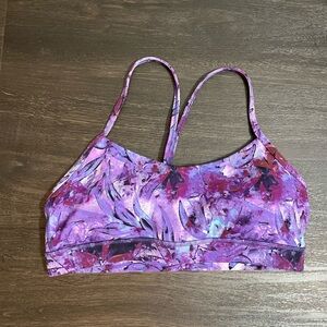 NWOT Lululemon Athletica Flow Y Purple Pink Sports Bra